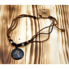 Амулет із кістки на шнурку №8