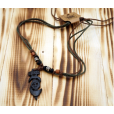 Амулет із кістки на шнурку №41