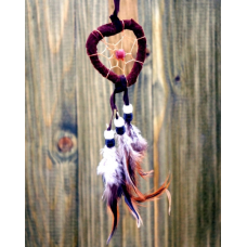 Ловець снів Серце Темно-коричневий