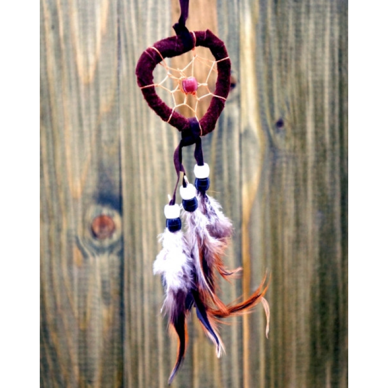 Ловець снів Серце Темно-коричневий Ловець снів Серце Темно-коричневий