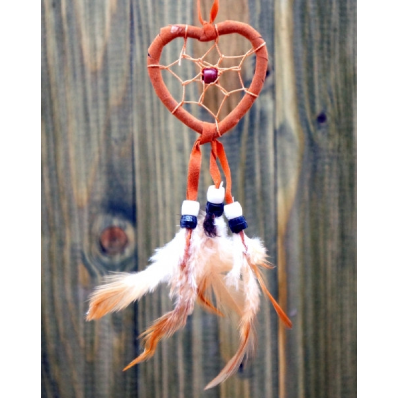 Ловець снів Серце Світло-коричневий Ловець снів Серце Світло-коричневий