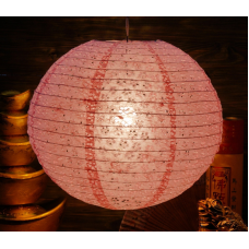 Ліхтар паперовий КУЛЯ Мей Хуа Світло рожевий