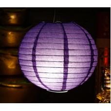 Ліхтар паперовий КУЛЯ Темно-фіолетовий