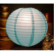 Ліхтар паперовий КУЛЯ Блакитний