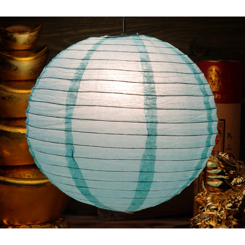 Ліхтар паперовий КУЛЯ Блакитний Ліхтар паперовий КУЛЯ Блакитний