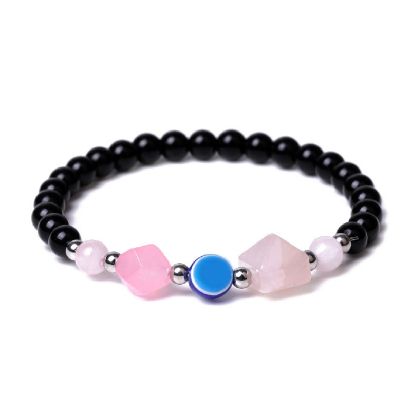 Браслет Пірамідка Рожевий кварц