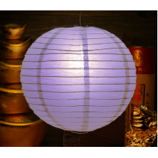 Ліхтар паперовий Куля Бузковий