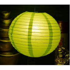 Ліхтар паперовий КУЛЯ Світло зелений