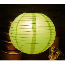 Ліхтар паперовий КУЛЯ Світло зелений