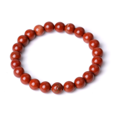 Браслет-червона яшма 8 мм.