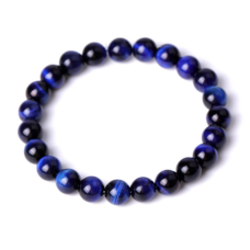 Браслет Синє тигрове око 8мм.