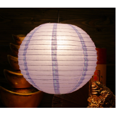 Ліхтар паперовий Куля Бузковий