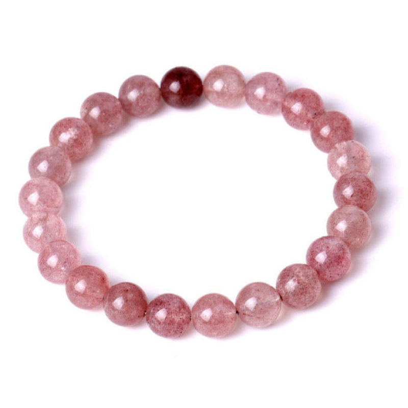 Браслет Напівничний кварц 8 мм. Браслет Напівничний кварц 8 мм.