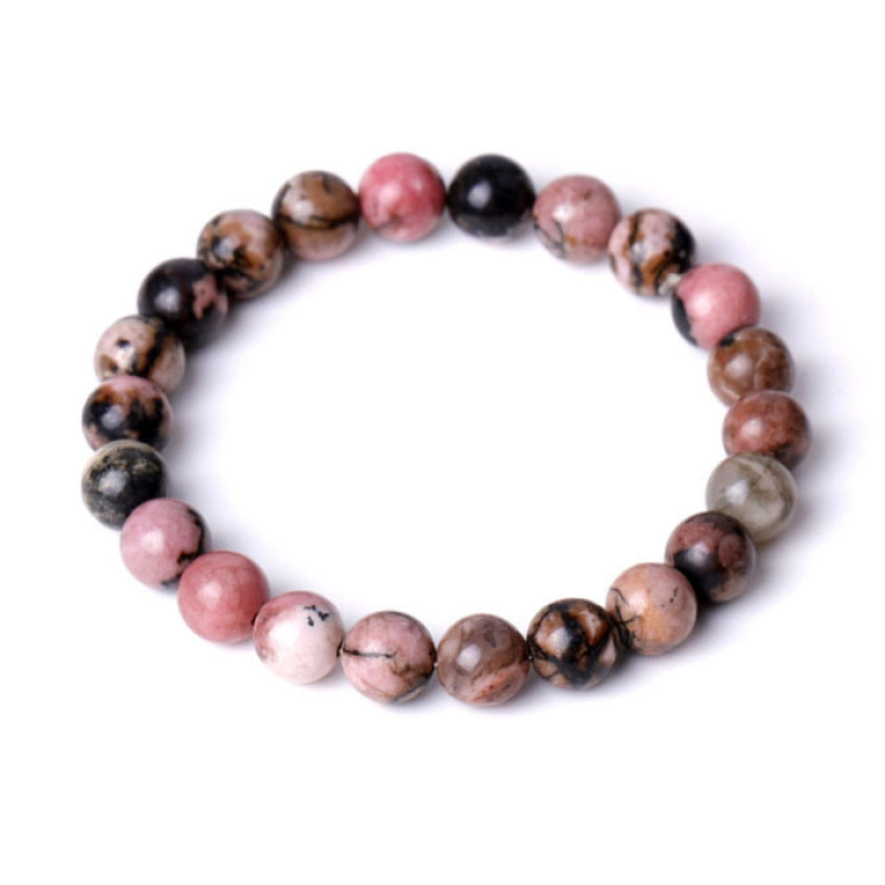 Браслет Родоніт 8мм.