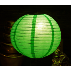 Ліхтар паперовий Куля Зелений