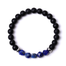 Браслет Лавовий камінь Лазуріт