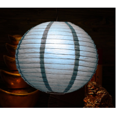Ліхтар паперовий КУЛЯ Темно синій