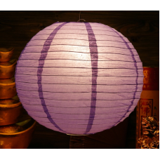Ліхтар паперовий КУЛЯ Бузковий