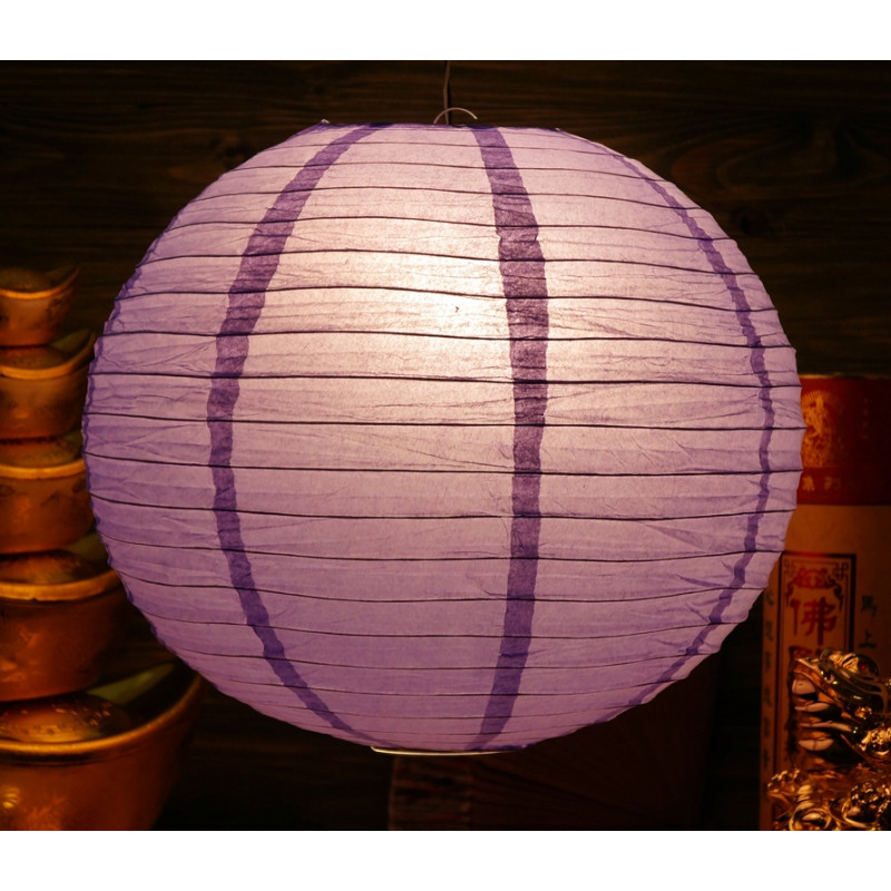 Ліхтар паперовий КУЛЯ Бузковий
