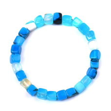 Браслет Кубики Блакитний флюорит