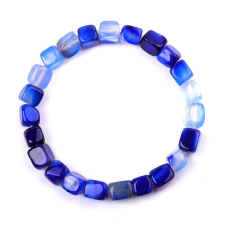 Браслет Кубики Синій флюорит