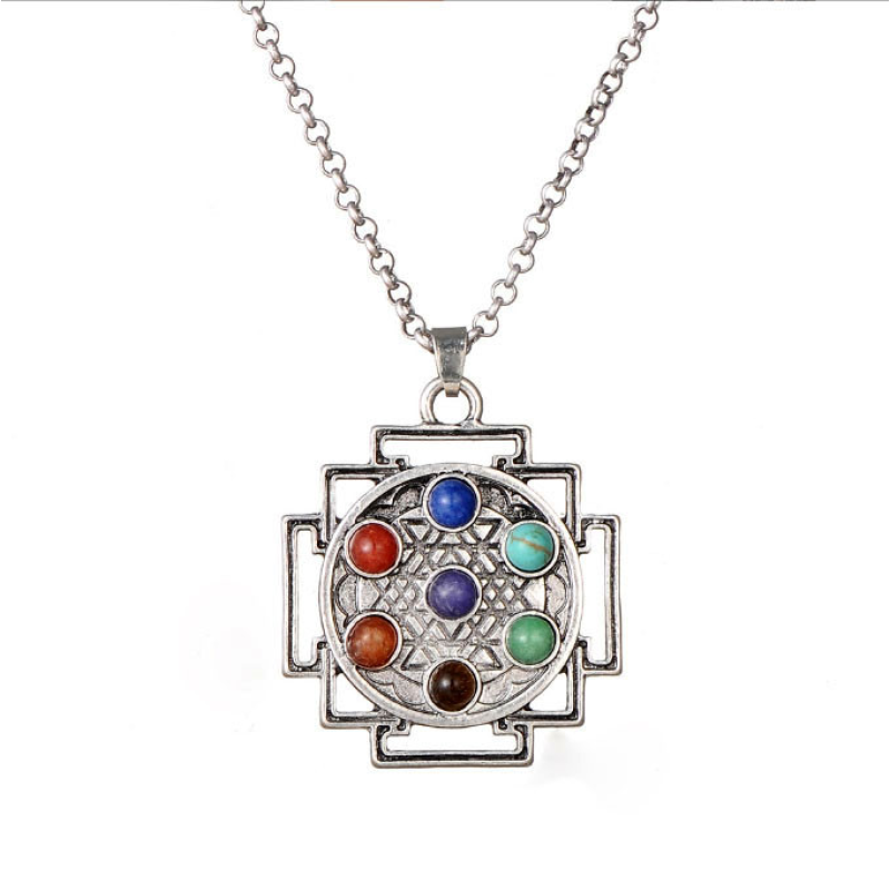 Кулон 7 чакр Шрі Янтра