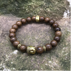 Браслет Голова Будді Дерево Венге