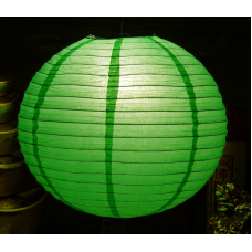 Ліхтар паперовий Куля Зелений