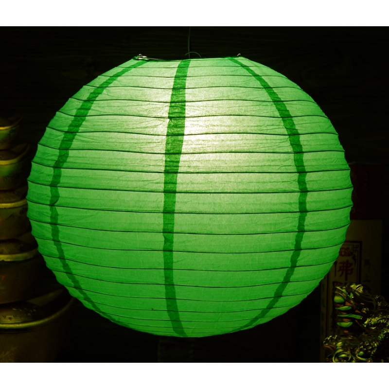 Ліхтар паперовий Куля Зелений