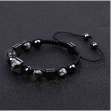 Браслет Пірамідка Гематит Лабрадорит