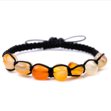 Браслет Сім каменів Жовтий агат