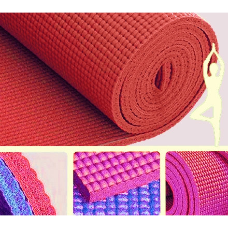 Килимок для Йогі 4 мм. червоній