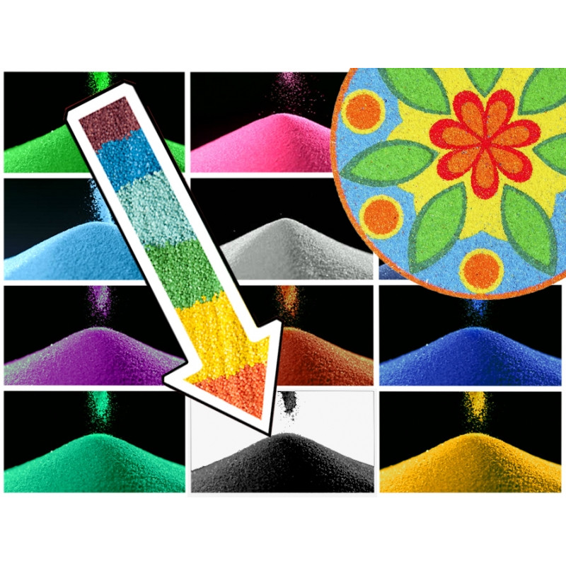 Декоративний кольоровий пісок Чорний