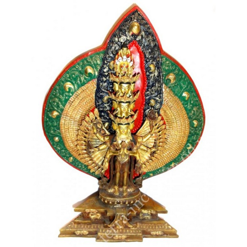Статуетка з позолотою Непал Авалокітешвара