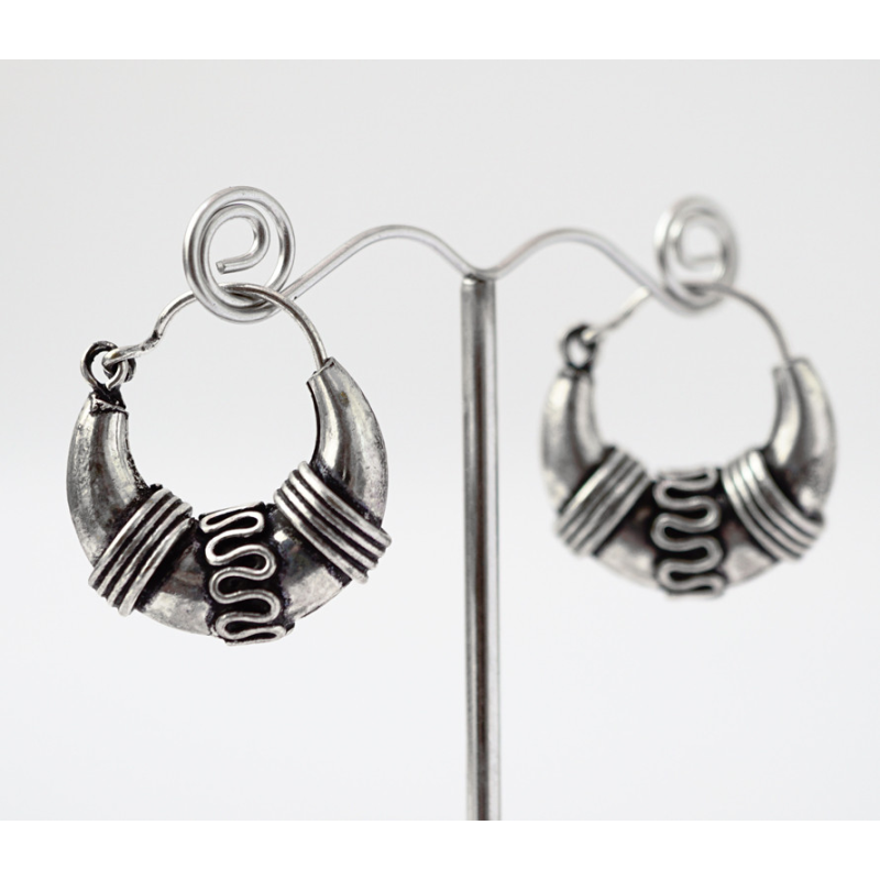 Сережки Місяць Зіг Заг