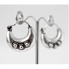 Сережки Місяць 3 точки