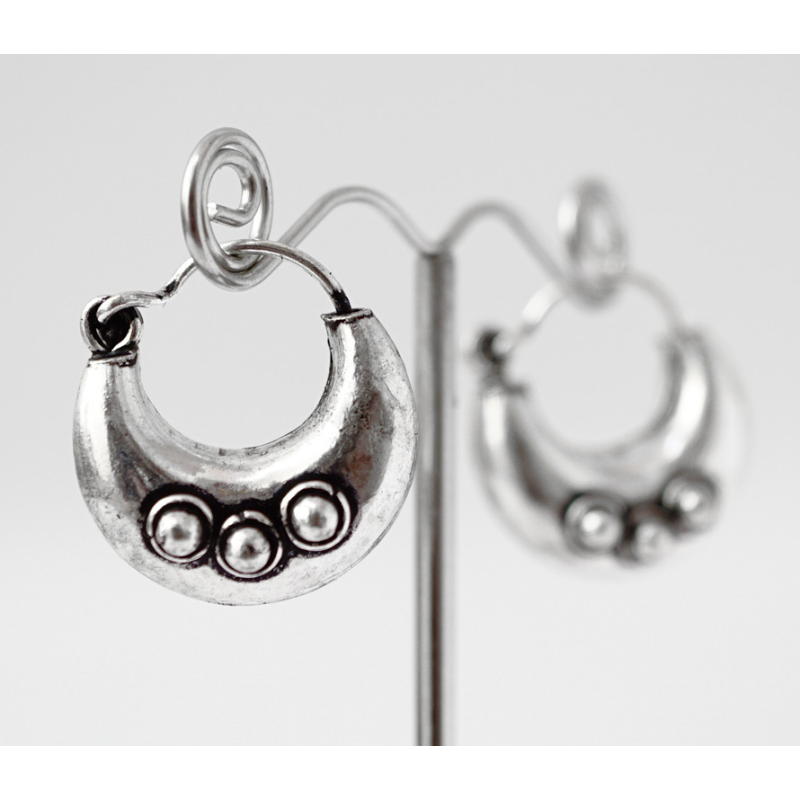 Сережки Місяць 3 точки