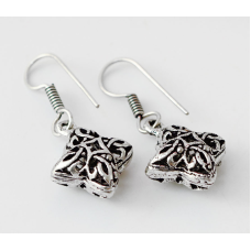 Сережки В“язь з білого металу №8