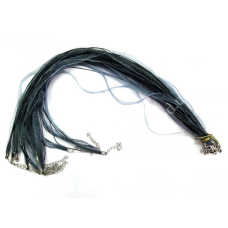 Шнурок Стрічка із застібкою Сірий 10 штук