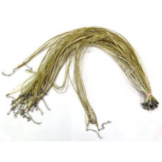 Шнурок Стрічка із застібкою Хакі 10 штук