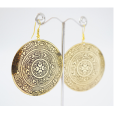 Сережки Коло середні Жовтий метал