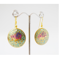 Сережки Коло СЛОНИК Салатові малі