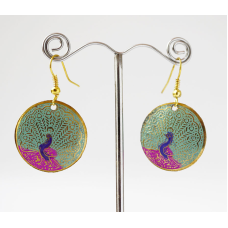 Сережки Коло Павич Салатові малі