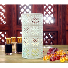 Свічник металевий з емаллю Блакитний