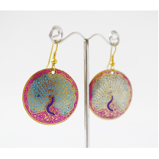 Сережки Коло Павич Блакитні середні