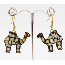 Сережки Непал ВЕРБЛЮД Білий