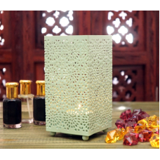 Свічник металевий з емаллю Салатовий