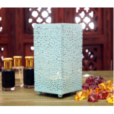 Свічник металевий з емаллю Блакитний