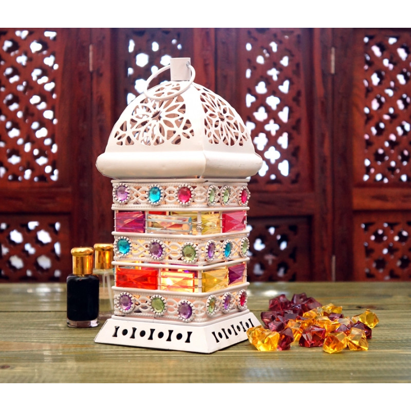 Свічник металевий + пластик з емаллю Білий Свічник металевий + пластик з емаллю Білий