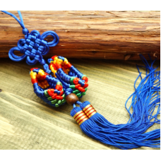 Тапочки в“язані з пензлем Сині малі